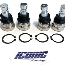 Iconic Racing Front Ball Joint Joints Set Upper and Lower Compatible with 13-16 Polaris Ranger 900