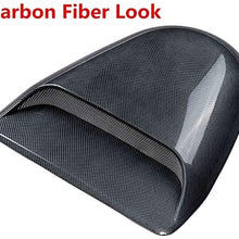 Car Accessories Fit for Flat Car Hood Only Universal Roof Car Auto Decorative Hood Scoop Air Flow Intake Hoods Scoop Vent Bonnet Cover (Color : Carbon Fiber Look)