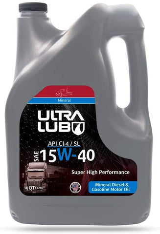 Ultralub SAE 15W-40 Heavy-Duty Motor Oil, API CI-4/SL