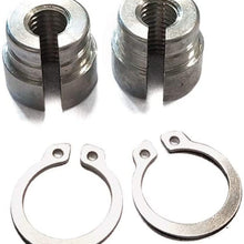 Garneck 2pcs Aluminium Cable Sleeve Throttle Cable Bushing Compatible for E30 E28 E39 E36 M20 M30 M50 S14 M60 Silver