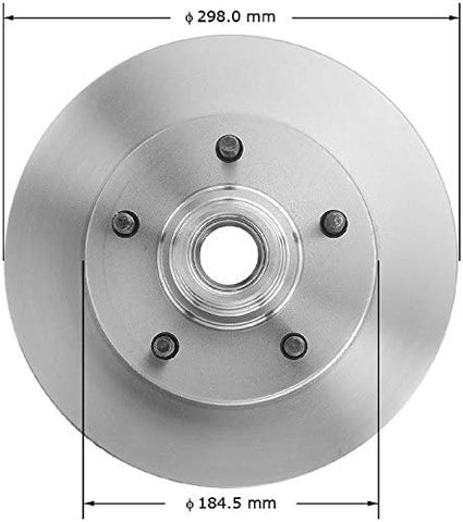 Bendix Premium Drum and Rotor PRT1907 Front Brake Rotor