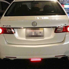 iJDMTOY (1) Universal Fit Brilliant Red 24-SMD LED Light Bar Compatible With Car As Rear Fog Light or 3rd Brake Tail Lamp