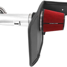 Spectre Performance Air Intake Kit with Washable Air Filter: 2010-2015 Chevy Camaro SS, 6.2L V8, Red Oiled Filter with Polished Aluminum Tube, SPE-9908