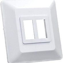 JR Products 12315 Black Double Switch Base and Face Plate