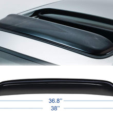 NOPOCA 38" Universal Dark Smoke Sunroof-Moon/Sun Roof Window Visor Shade-Vent Wind-Rain Deflector-Wind/Rain Shade Guard
