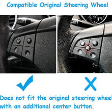 TTCR-II Steering Wheel Switch Control Buttons For Mercedes Benz W164 ML320 ML350 ML400 ML430 ML500 ML550 ML63 2006/2007/2008 X164 GL320 GL350 GL450 GL550 GL63 2007/2008 (8 pcs, Black)