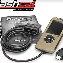BRAND NEW SUPERCHIPS FLASHCAL F5 IN-CAB TUNER,GASOLINE,COMPATIBLE WITH 2007-2018 JEEP JK WRANGLER