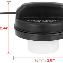 X AUTOHAUX 20915842 GT330 Car Black Engine Oil Fuel Gas Tank Filler Cap Cover For GM