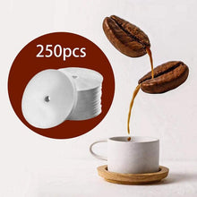 250pcs Round Coffee Filter Paper 250er × 195mm for Regina 40, Pro40T and Pro60T, Disposable Compostable Coffee Pour Over Maker Filters for Home Office Usage
