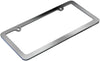 Motorup America Auto License Plate Frame Cover - Fits Select Vehicles Car Truck Van SUV - Thin Frame Chrome
