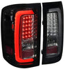 For Glossy Black GMC Sierra 1500 Pickup Smoke Lens Rear Brake Lamps LED Tail Lights