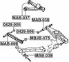 Mr508131 - Arm Bushing (for the Rear Upper Control Arm) For Mitsubishi - Febest