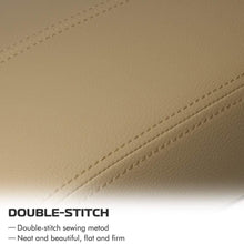 A ABIGAIL Center Console Armrest Cover for 2008 2009 2010 2011 2012 Honda Accord Auto Leather Suture Console Lid Cover Replacement (Beige)