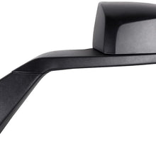 SCITOO Towing Mirror Automotive Right Passenger Side Exterior Mirror Black Manual Hood Mirror Truck Rear View Mirror 82361058 82361050 fit Volvo UP VN VNL 2004-2016
