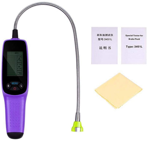 Automotive Brake Fluid Tester Oil Liquid Digital Tester for Brake Fluid 3451L with LCD Screen Motor Vehicle Brake Fluid Detecter