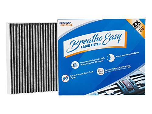 Spearhead Premium Breathe Easy Cabin Filter, Up to 25% Longer Life w/Activated Carbon (BE-161)