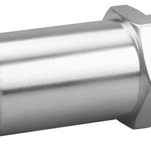 Tickas Heater Hose Fitting Water Pump,90 Degree Chrome Intake Manifold Fitting 5/8" Hose To 1/2"