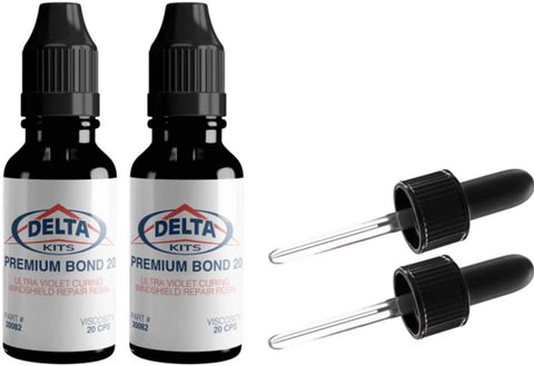 Delta Kits Windshield Repair Resin - Premium Bond 20-15ml 2 Pack