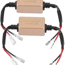Duokon 1Pair C16 H1/H3 LED Headlight Decoder Device Anti-Flicker Resistors Error Canceller