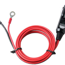 Carviya 12V 24V Heavy Duty 16 AWG 15A 20A Male Plug Cigarette Lighter Adapter Power Supply Cord with 1 Meter 3.3 Feet Cable Wire For Car Inverter,Air Pump, Electric Cup
