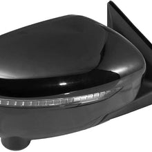 ECCPP Passenger Side Mirrors, Right Side Rear View Mirrors Power Heated LED Turn Signal Camera Door Mirror Replacement fit for 2014 2015 2016 2017 2018 for Nissan Rogue
