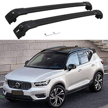 HEKA Cross Bar for Volvo XC40 2018 2019 2020 2021 Crossbar Roof Rail Rack Luggage (A Black)