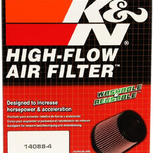 K&N Universal Clamp-On Engine Air Filter: Washable and Reusable: Round Tapered; 5 in (127 mm) Flange ID; 5.5 in (140 mm) Height; 6.5 in (165 mm) Base; 4.5 in (114 mm) Top , RU-5147