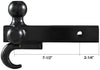Towever 84181P Class 3/4 Trailer Hitch Tri Ball Mount with Hook (Black, Hollow Shank), for Pickup Truck Hitch Receiver Pin and Clip Included