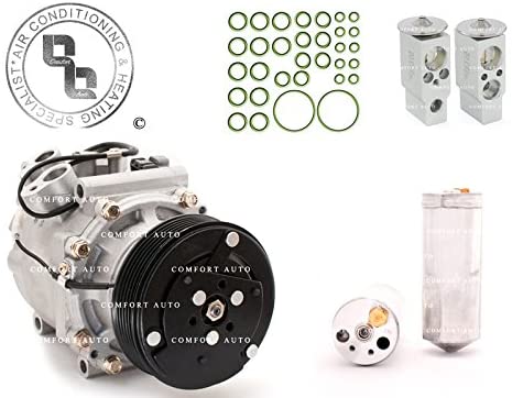 Comfort Auto Brand New AC Compressor with clutch, Drier, Expansion Valve, Oring kit 2001 Honda Civic 1.7L/ 2002 Honda Civic 2 door coupe 1.7l only 1 Year Warranty