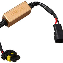 JahyShow 2X 9005/9006 LED Headlight Decoder Canbus Anti Flicker Resistor Canceller