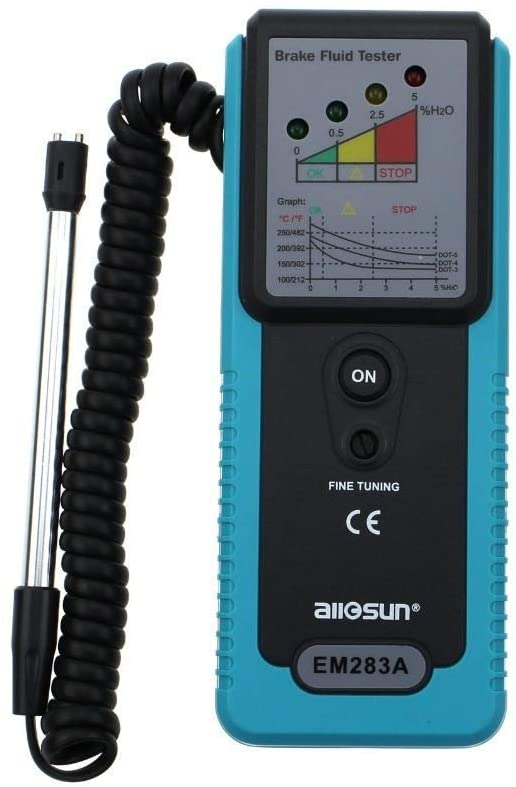 Electric Precise instrument EM283A Car Brake Fluid Tester Vehicle Brake Fluid Testing Tool Handheld Truck Brake Fluid Tester