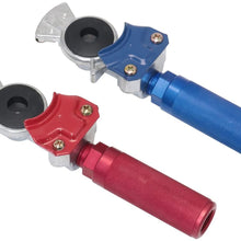 KOOTANS Service and Emergency Glad Hands and Anodized Aluminum Extension Handles Grips Set for Semi Truck Trailer Tractor RVs, Air Brake Coupling Handshake, Gladhands Connector
