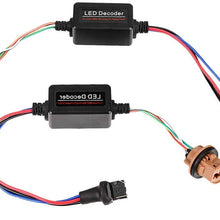 Senyar 2Pcs LED Decoder,12V 8W Socket Warning Error Canceler Load Resistor LED Decoder,T20 7440/7443