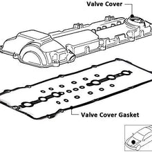 ECCPP for BMW Engine Valve Cover Gasket Set Grommets for E60 E85 X3 Z4 X5 330i 330xi 330Ci 325xi 325Ci E46 E39 E83 E53 325i 525i for BMW Valve Cover Gasket Kit 02-06