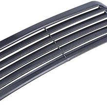 RKRLJX AUTO Fog Light Grille Universal Car Air Flow Intake Scoop Turbo Bonnet Vent Grills Cover Hood Decorate (Color Name : Imitation Carbon)