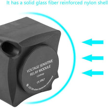 12V 140A Dual Battery Isolator Auxiliary Isolation Kit Voltage Sensitive Relay and Wiring Cable Kit for Auto, Boat, RV