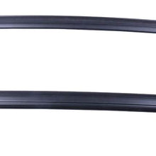 LUJUNTEC Aluminum Roof Mounted Roof Rack Cross Bar Set Fit for 2009-2017 for Chevrolet Traverse Sport Utility 4-Door 3.6L Top Rail Carries Luggage Carrier