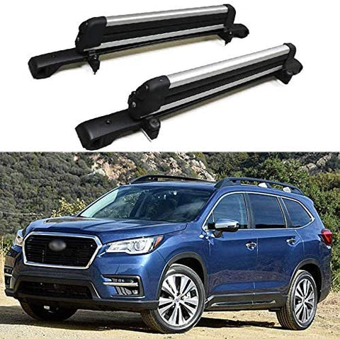 HEKA Cross Bars & Ski Rack fit for 2019 2020 2021 Subaru Ascent,for 4 Pair Skis / 4 Snowboards