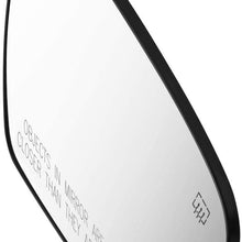 DNA Motoring OEM-MG-0443 963654BA1A OE Style Passenger Heated Mirror Glass For 14-19 NISSAN ROGUE PATHFINDER MURANO