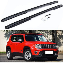 SAREMAS Black Side Rail Bars for Jeep Renegade 2015-2020 2021 roof Rails Roof Rack Luggage Cargo Carrier