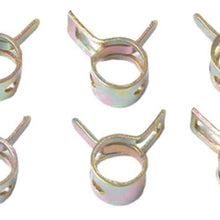 FLAMEER 0.3" Spring Clip Vacuum Fuel Oil Hose Line Band Clamp Low Pressure 8mm 10pcs