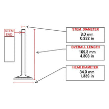 ITM Engine Components RX9303 Exhaust Valve