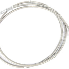 ZENITHKE gray Motorcycle Braided Steel Brake Clutch Oil Hoses Line Pipe (Oil Hose Length 200cm)
