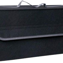 Vosarea Trunk Car Storage Box Foldable Portable Trunk Organizer Bag Back-Up Case for Van Car Automobile (Black)