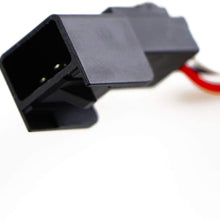 Replacement for 2007-2013 Chevy Silverado/GMC Sierra 1500 2500 3500 HD Rear Roof Center LED Third 3rd Brake Cargo Light Assembly High Mount Brake Tail Light (Chrome Housing Red Lens)