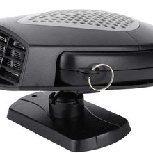 Dingln 24V Car Vehicle Portable Heating Fan Heater Defroster Demister Practical Accessory(Red Black)