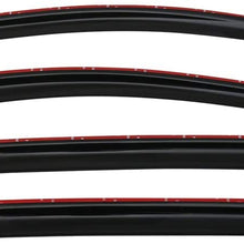 Window Visor Compatible With 2017 Honda CRV | Slim Style Acrylic Smoke Tinted Sun Rain Shade Guard Wind Vent Air Deflector 4Pc by IKON MOTORSPORTS