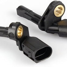 JuJubak ABS Sensor, Rear Left & Right ABS Wheel Speed Sensor for 2009-2013 Audi A3,2009-2011 Audi A3 Quattro,2008-2009 Audi TT, VW Jetta Beetle Passat Tiguan CC Golf GTI Passat CC R32