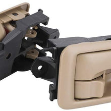 2PCS Interior Door Handle, Front Rear Driver & Passenger Side, Fit for 1997 1998 1999 2000 2001 Toyota Camry Beige/Tan