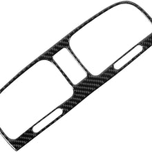 KIMISS Air Vent Panel Trim,Carbon Fiber Center Control Air Vent Panel Trim Sticker Fits for R MK6 2008-2012